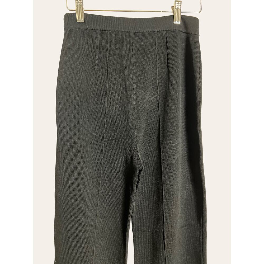 St. John Collection Black Knit Wide Leg Pants Size S - Picture 4 of 9